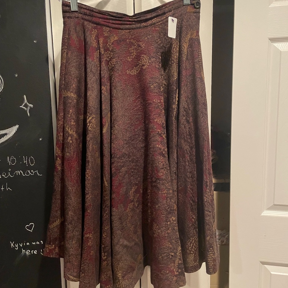 Vintage Balenciaga wool midi skirt